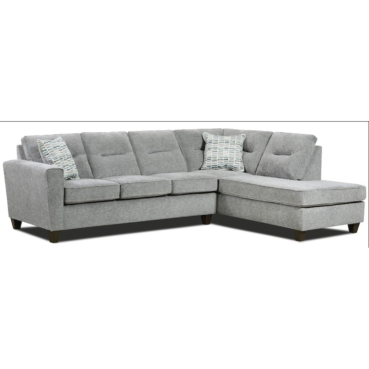 Fusion Furniture 6002 EVERLEIGH 2-Piece Sectional
