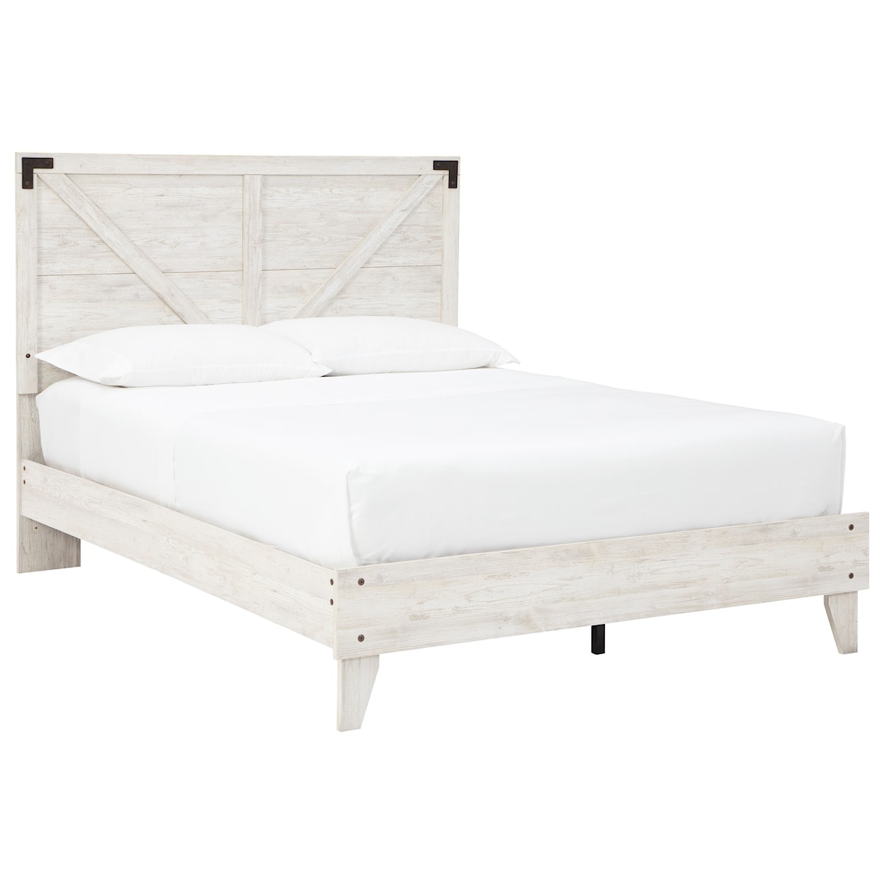 Signature Design Shawburn Queen Platform Bed with Panel Headboard