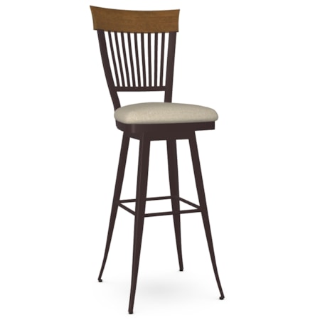 34" Swivel Spectator Height Stool