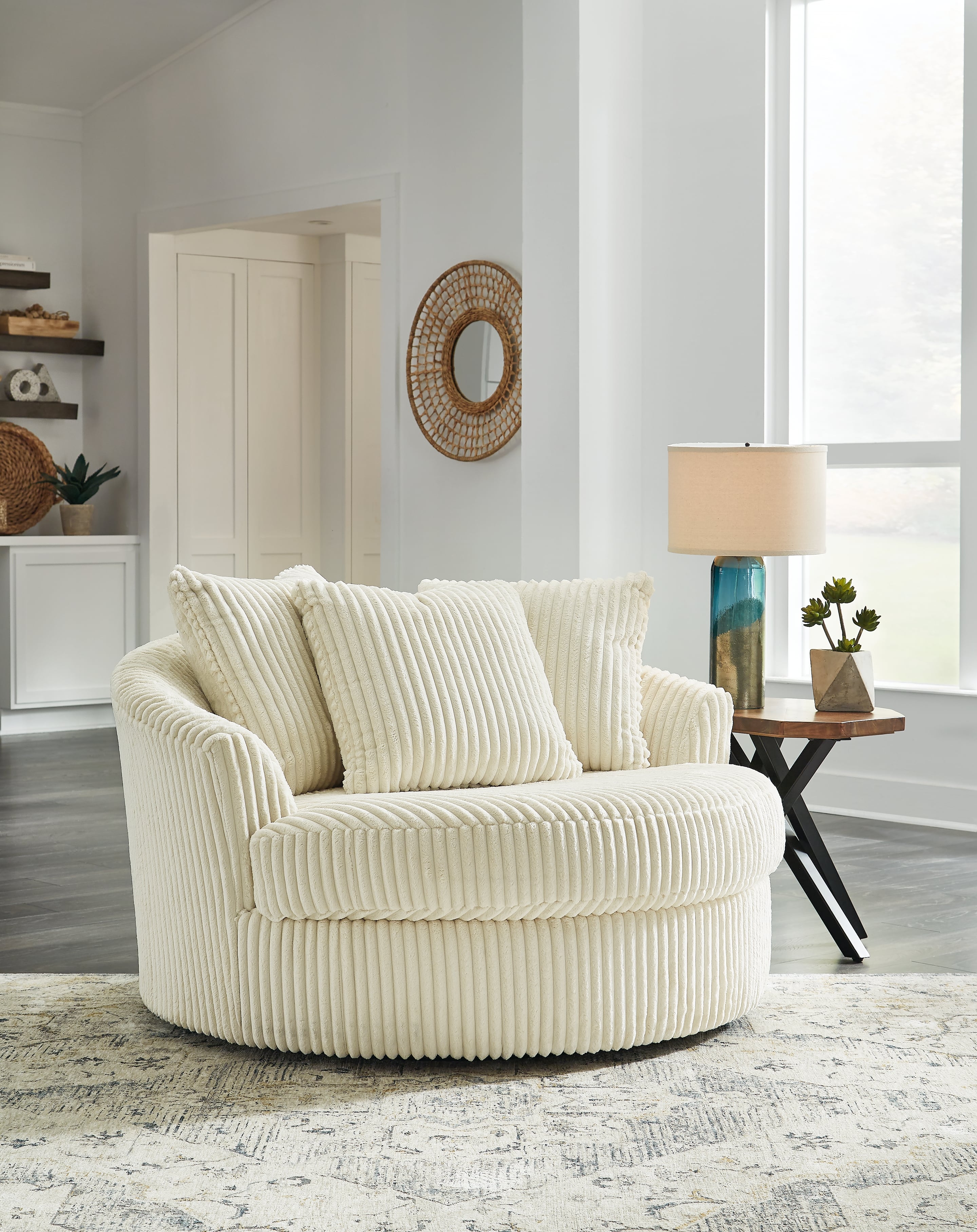 Oversized Swivel Accent Chair