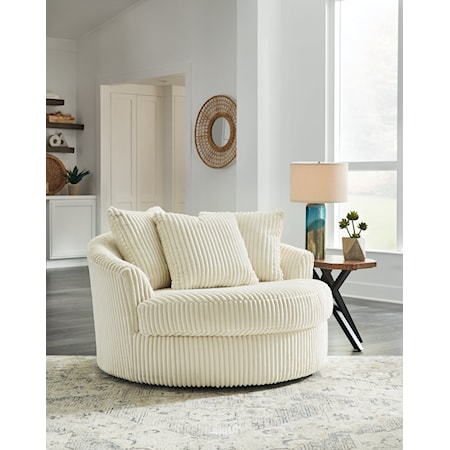 Oversized Swivel Accent Chair