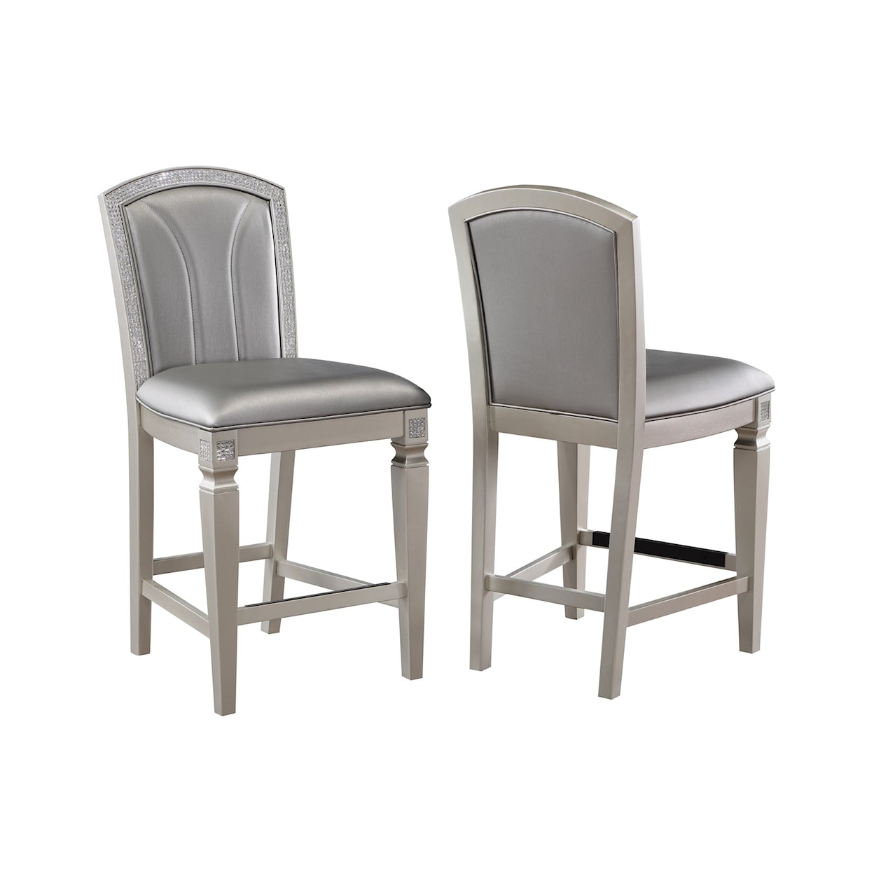 Crown Mark Klina Upholstered Counter-Height Dining Chair