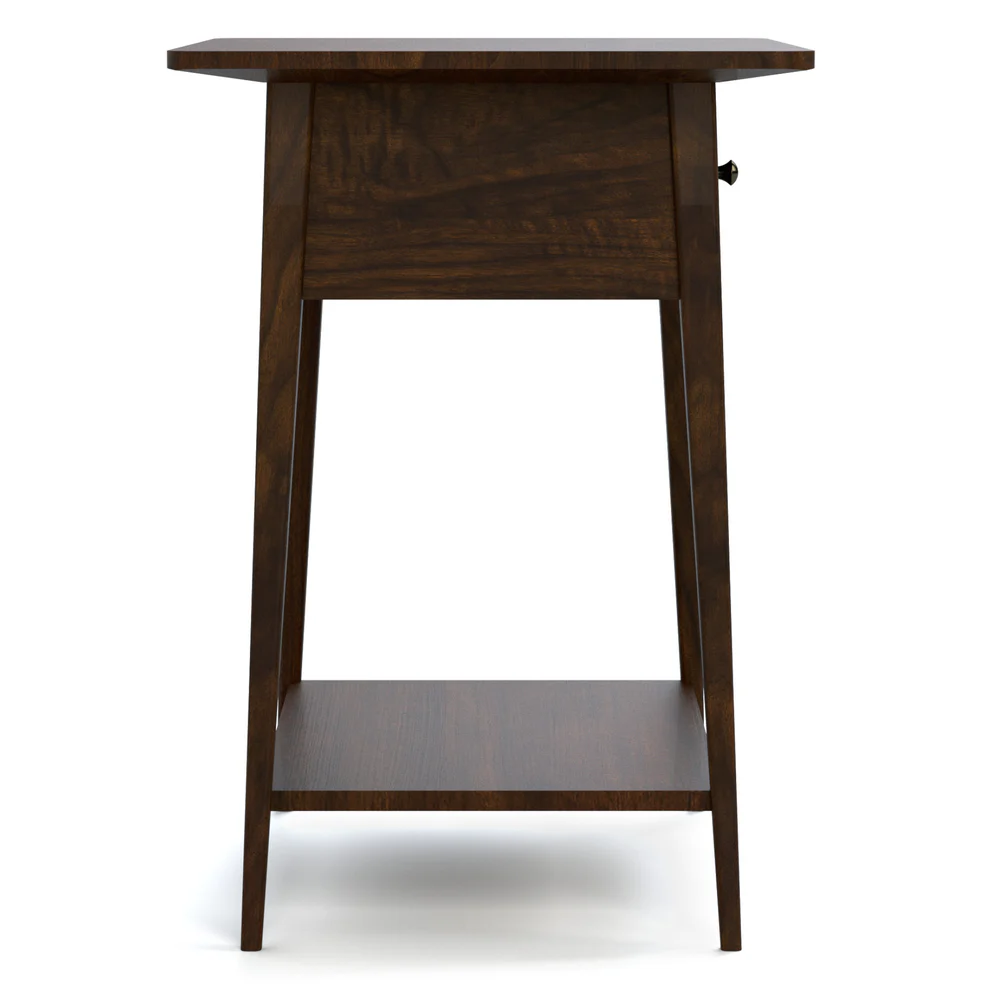 Splayed-Leg Nightstand w/Single Drawer
