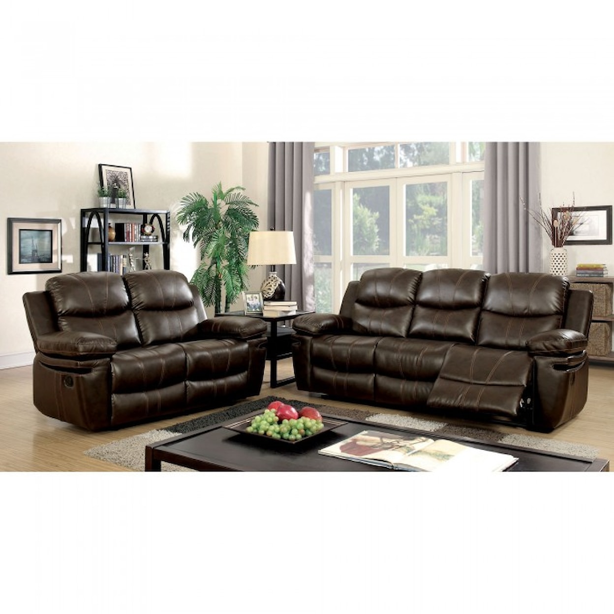 Furniture of America Listowel Reclining Sofa