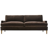 Transitional 86" Sofa with Loose Pillow Back