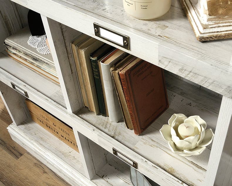 Sauder Barrister Lane 423671 Contemporary Tall Bookcase with Open