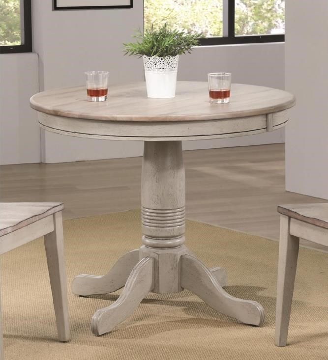 Winners Only Ridgewood DR23636 Farmhouse Pedestal Table with Round Top