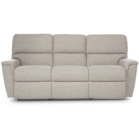 Casual Power Reclining Sofa with Power Headrest & Lumbar