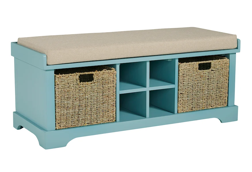 Dowdy Storage Bench by Signature Design by Ashley at VanDrie Home Furnishings