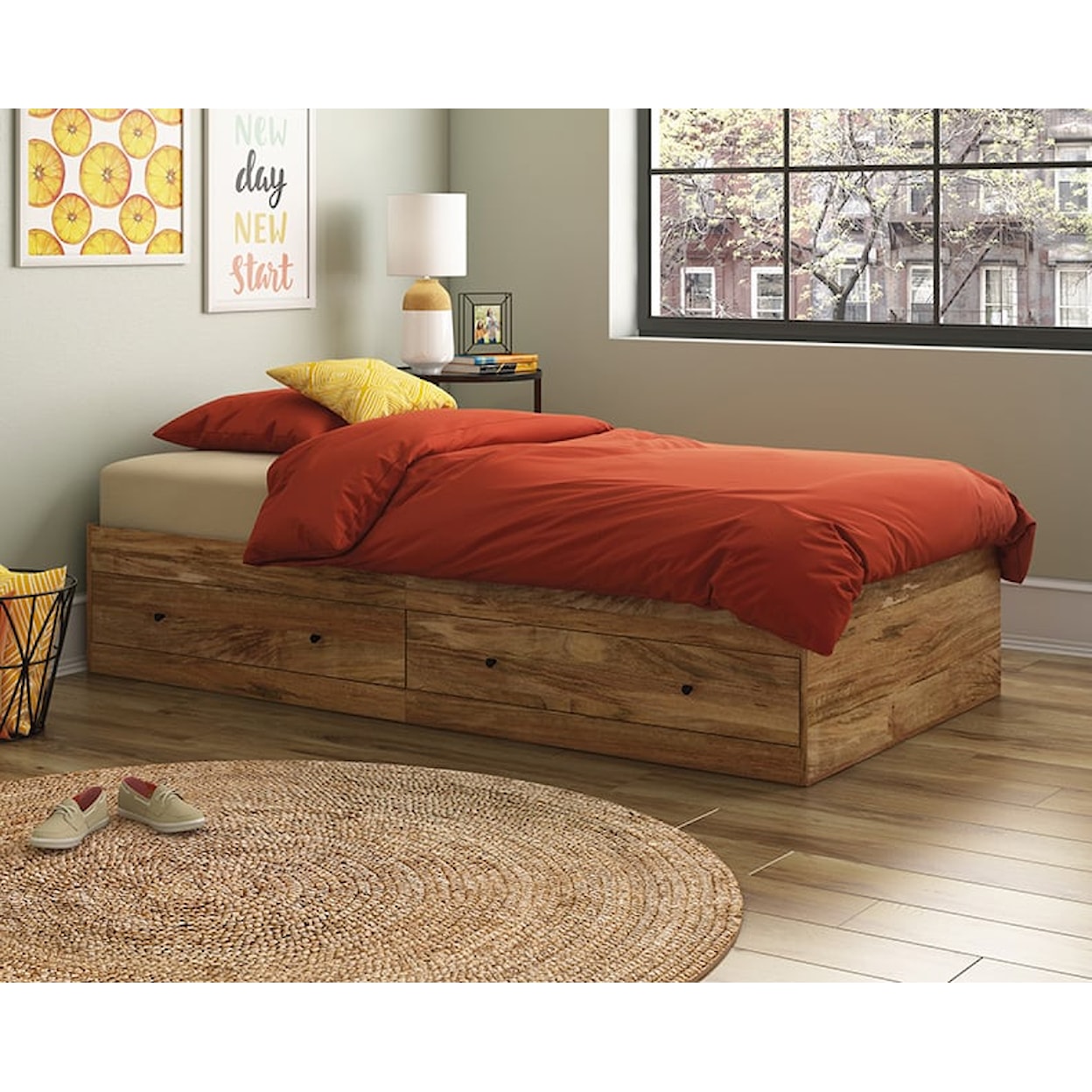 Sauder Cannery Bridge Twin Bed Frame