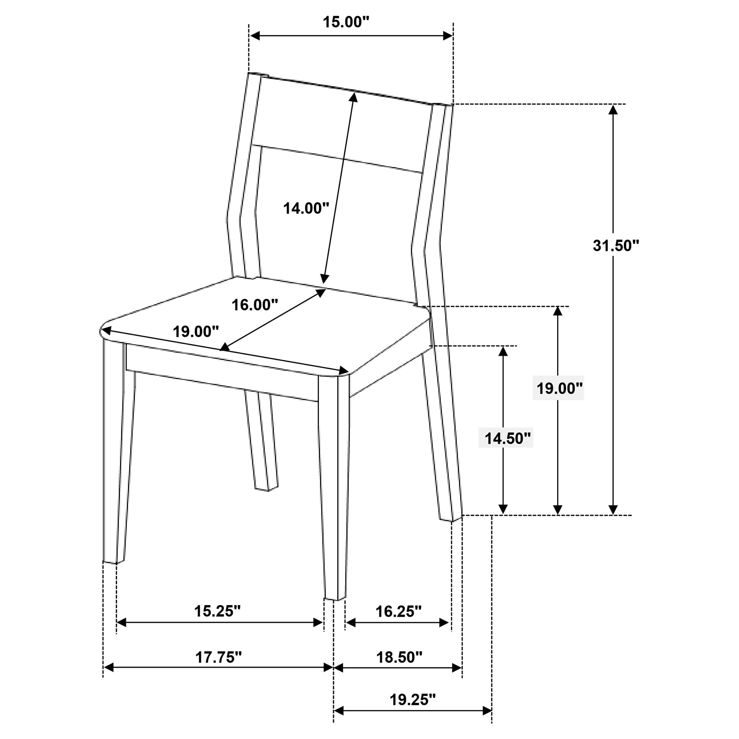 Coaster Almonte Almonte Dining Chair Seat