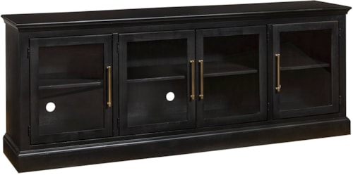 Traditional 84" Console with 4 Doors and Wire Management