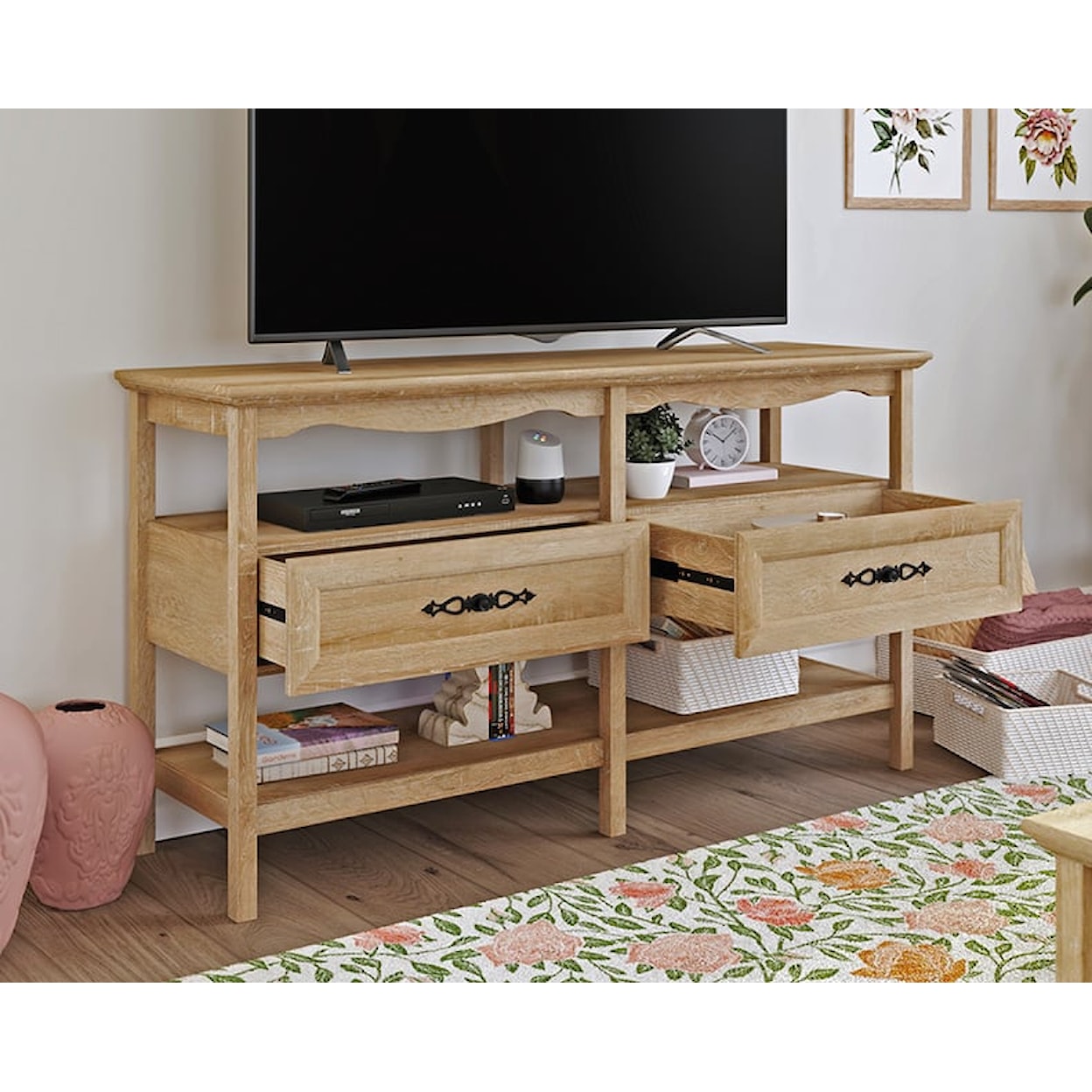 Sauder Adaline Cafe Traditional TV Stand