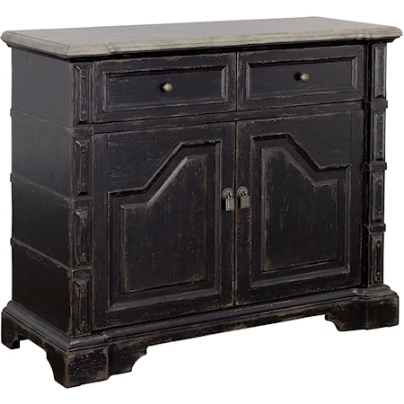 Traditional Two Door Two Drawer Cabinet