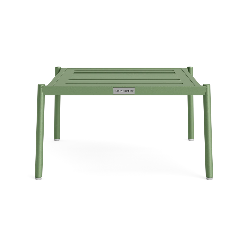 Slat-Top Stacking Ottoman