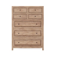 Contemporary 7-Drawer Chest with Cedar-Lined Drawers