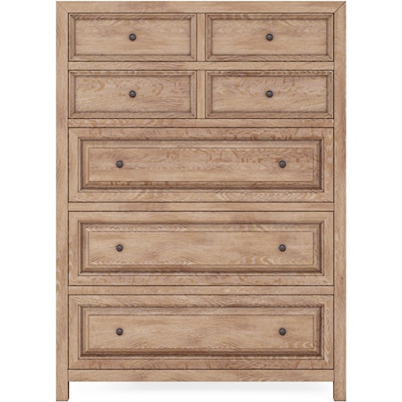 Contemporary 7-Drawer Chest with Cedar-Lined Drawers