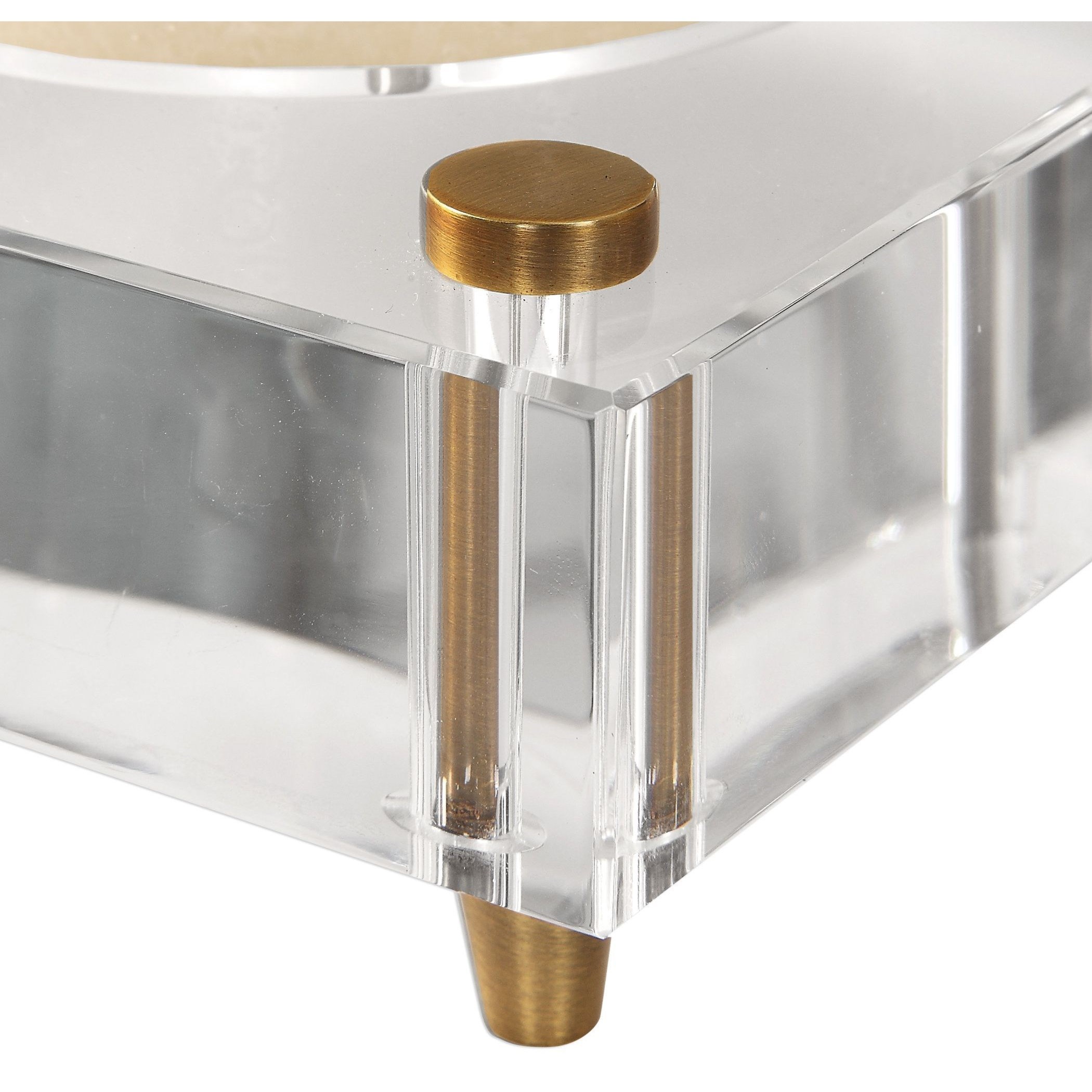 Uttermost Accessories - Candle Holders Claire Crystal Block Candleholders, S/2