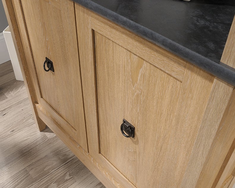 3-Shelf Double Door Bookcase