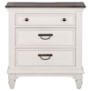 Liberty Furniture Allyson Park 3-Drawer Nightstand