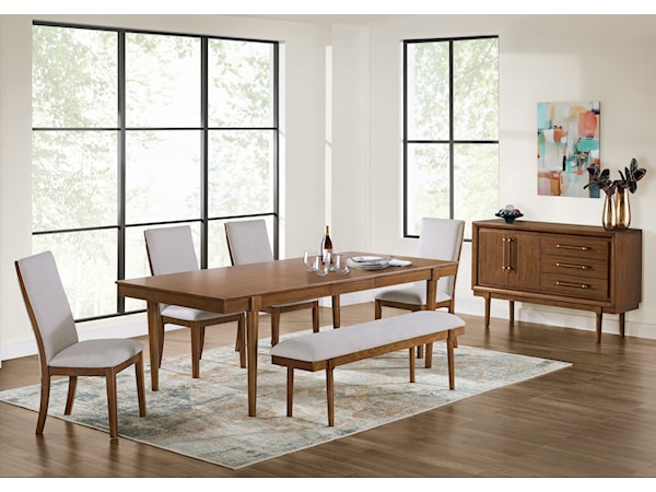 6-Piece Dining Set with Bench