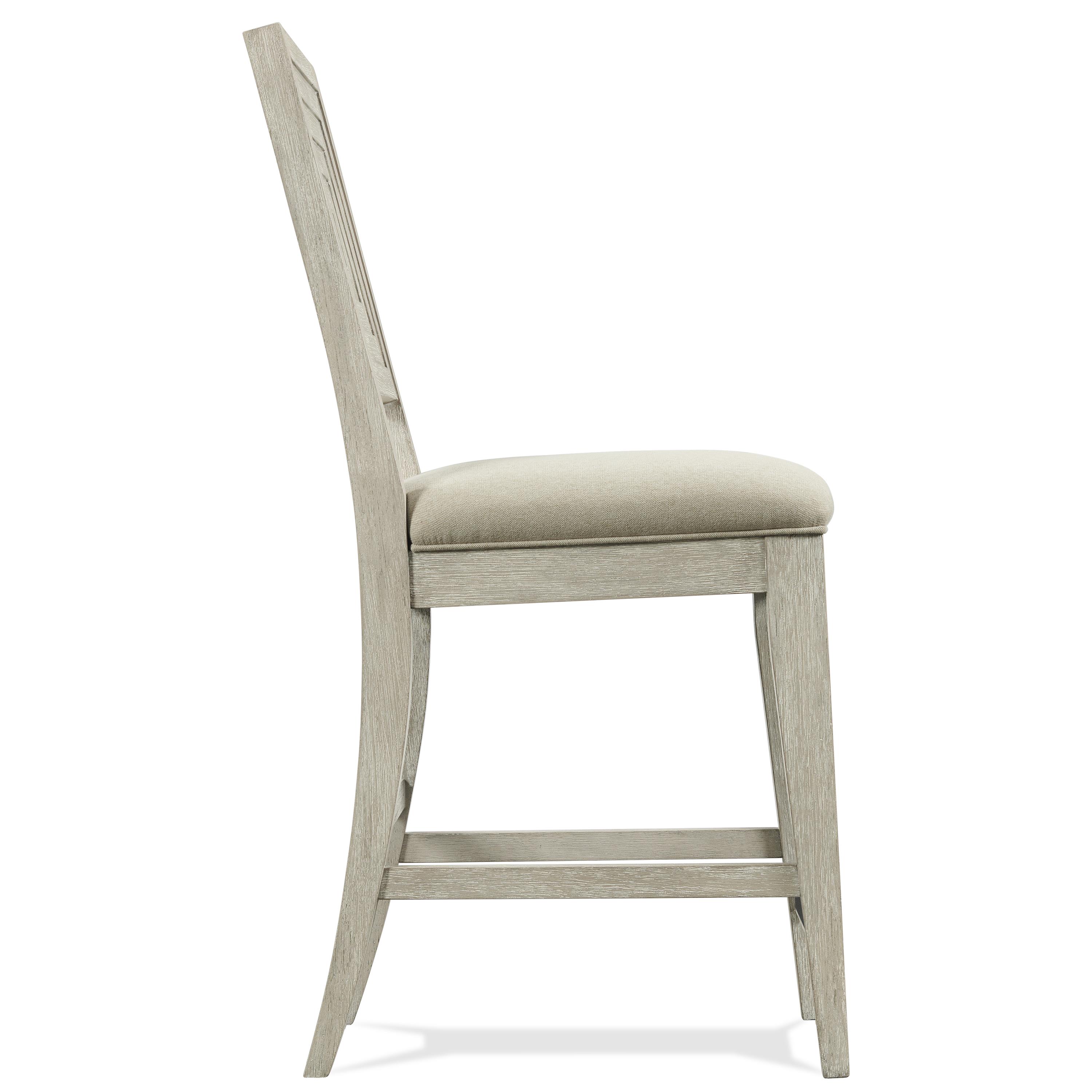 Riverside Furniture Cascade Uph Wood-Bk Cntr Stol 2in