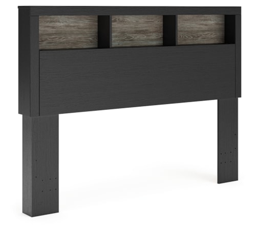 Lighted Queen Bookcase Headboard
