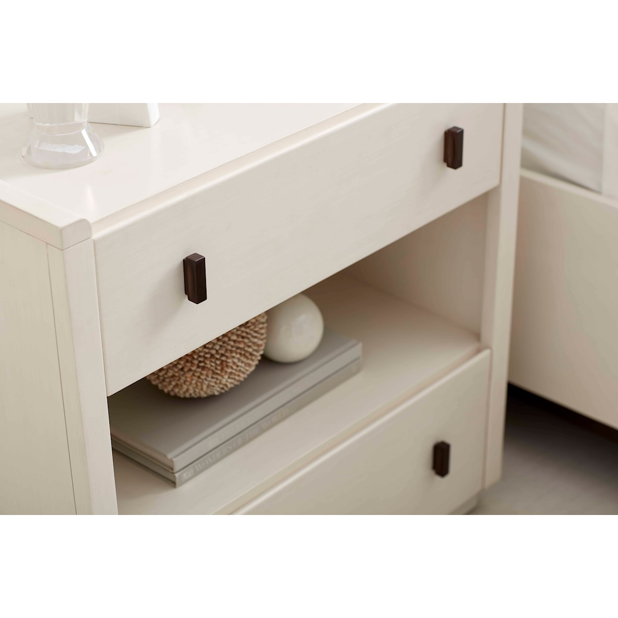 A.R.T. Furniture Inc Blanc 2-Drawer Nightstand w/ Open Shelf