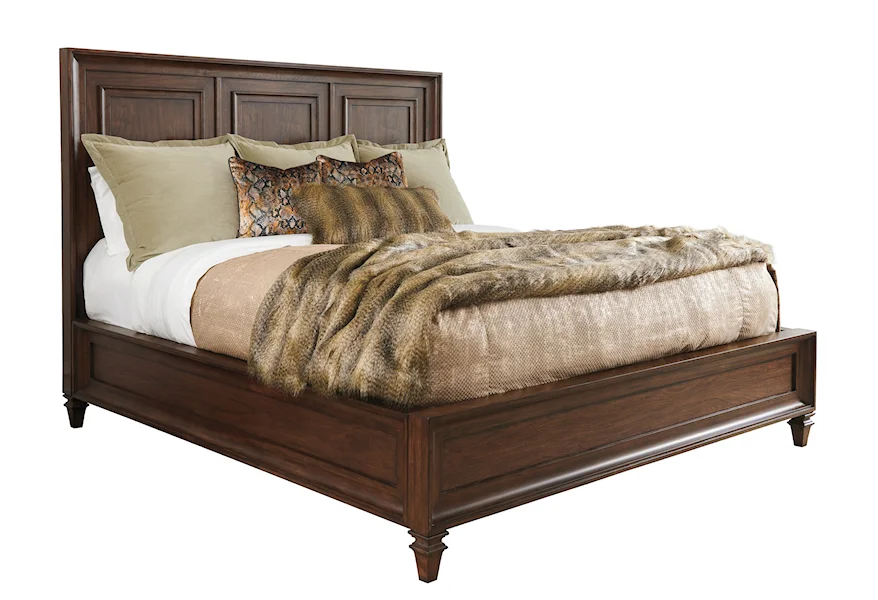 Silverado Walnut Creek Wood Panel Bed 6/6 King by Lexington at Furniture Fair - North Carolina