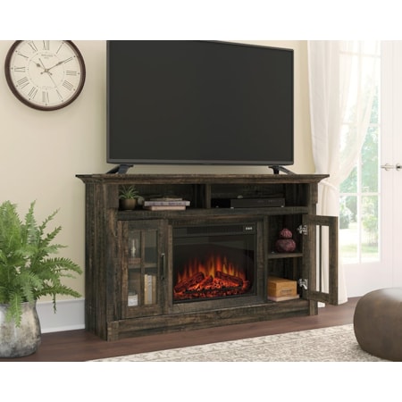 Fireplace TV Credenza