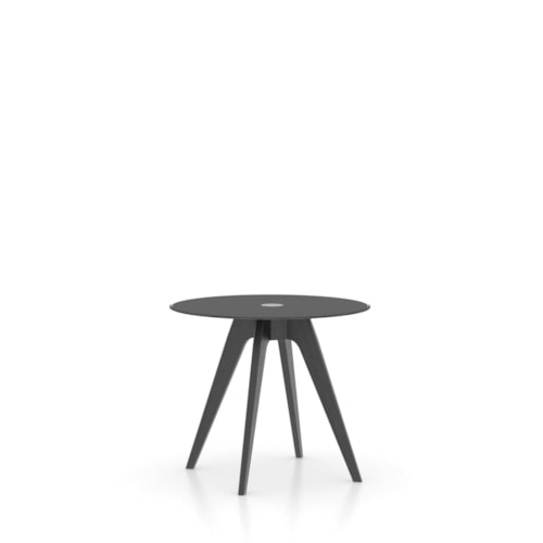 Contemporary Customizable Round Glass Top Counter Table