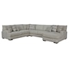 Fusion Furniture 51 MARE IVORY 4-Piece Sectional with Right Chaise