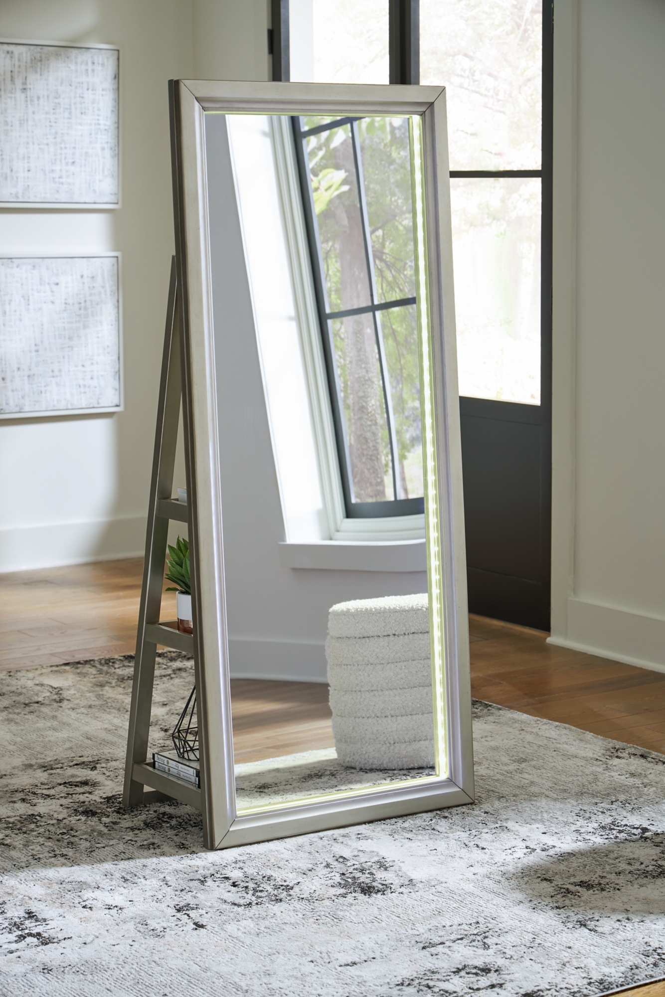 Signature Design by Ashley Evesen Floor Standing Mirror/Storage
