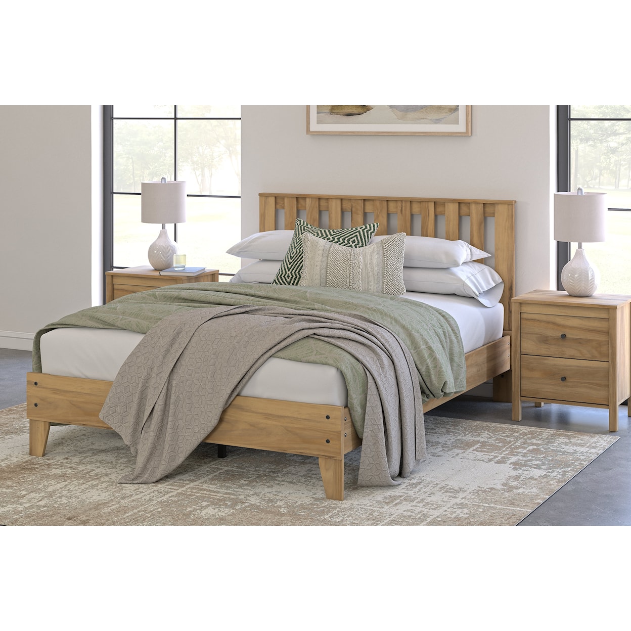 Signature Design by Ashley Bermacy Queen Platform Panel Bed