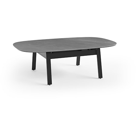 Contemporary Lift Top Coffee Table with Porcelain Top