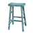 Sunny Designs Marina Ocean Blue 30"H Saddle Seat Stool, Wood Seat
