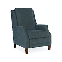 Transitional Power Recliner with Solid Back