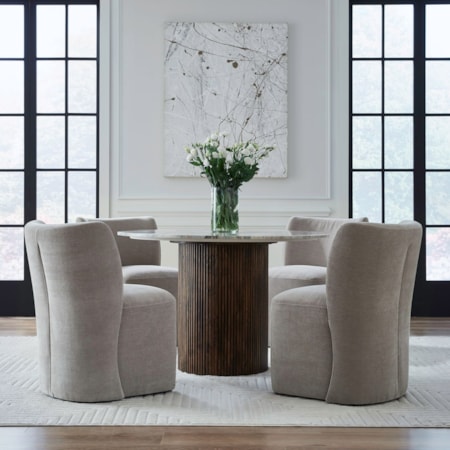 5-Piece Dining Set (Truffle)