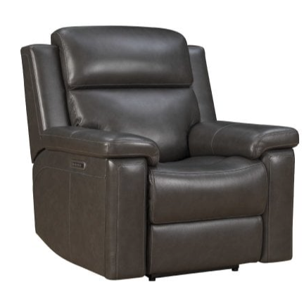 Casual Power Recliner with Heat and Massage Features