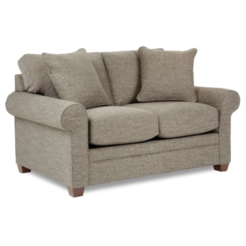 Transitional Sleep Sofa with Full Size Mattress