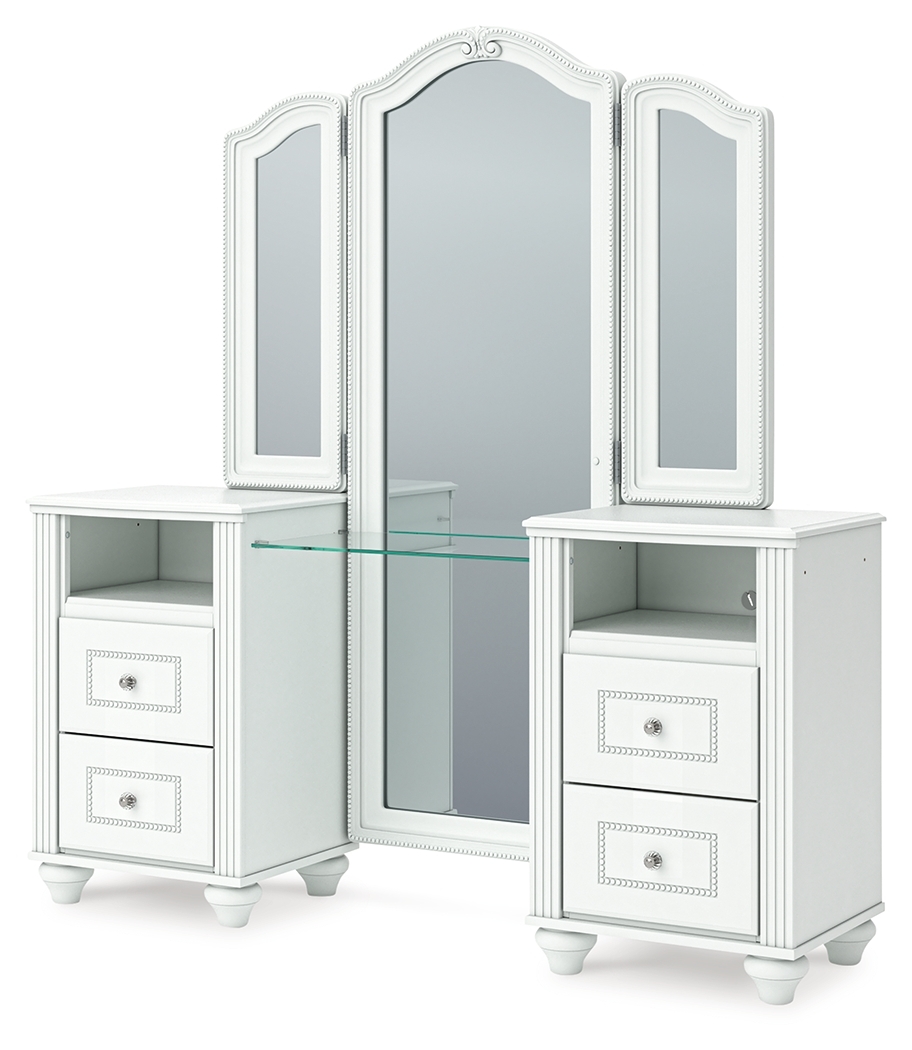 Signature Design by Ashley Kozlani Vanity With Mirror