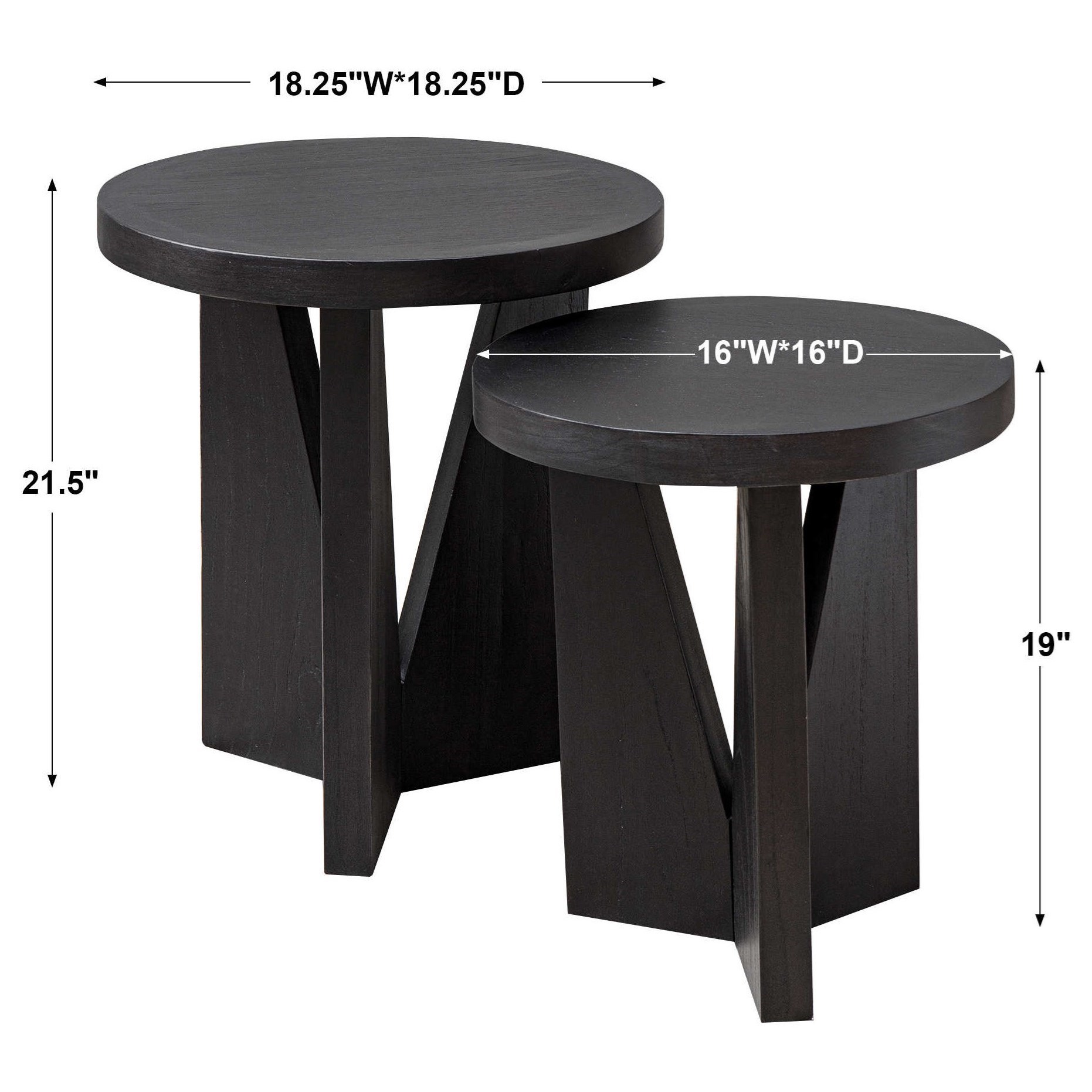 Uttermost Accent Furniture - Occasional Tables Nadette Nesting Tables, S/2