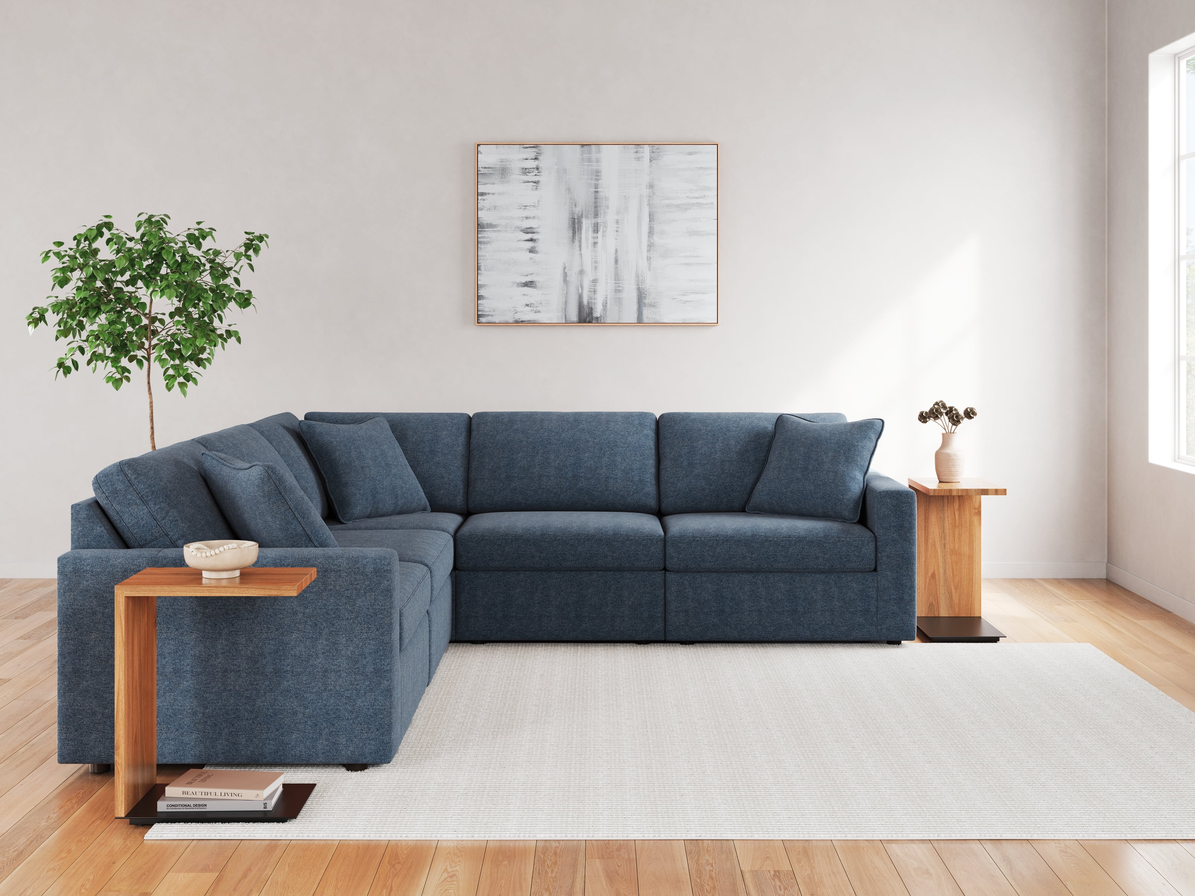 Signature Design by Ashley Modmax 5-Piece Sectional And Ottoman