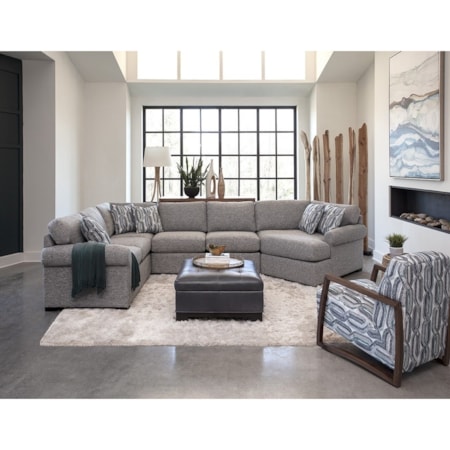 3-Piece Sectional with Right-Facing Cuddler