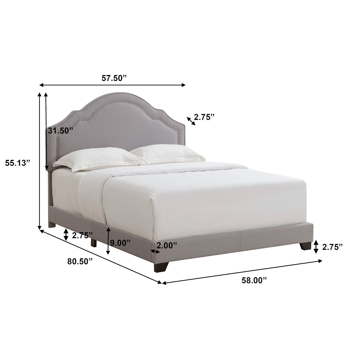 Accentrics Home Fashion Beds Full Upholstered Bed