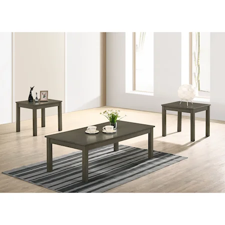 Contemporary 3-Piece Occasional Table Set