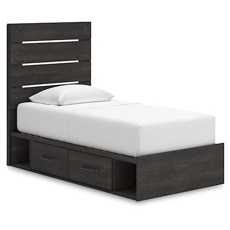 Twin Panel Storage Bed