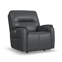 Casual Power Gliding Recliner with Power Headrest