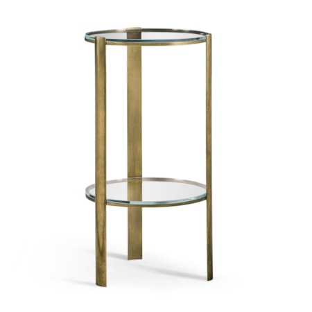 Cosmo Antique Brass Drinks Table