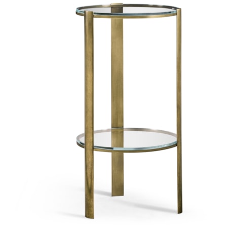 Cosmo Antique Brass Drinks Table